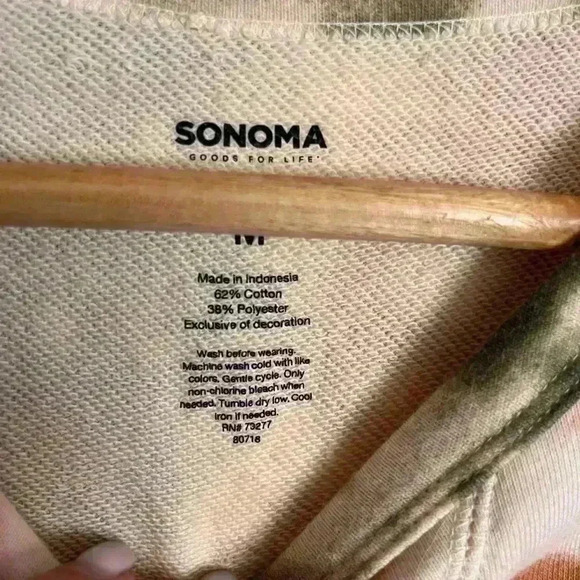 Sanoma Tie Dye Sweatshirt Size Medium - Picture 2 of 9